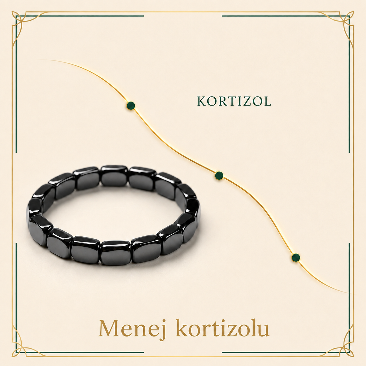 Menej kortizolu